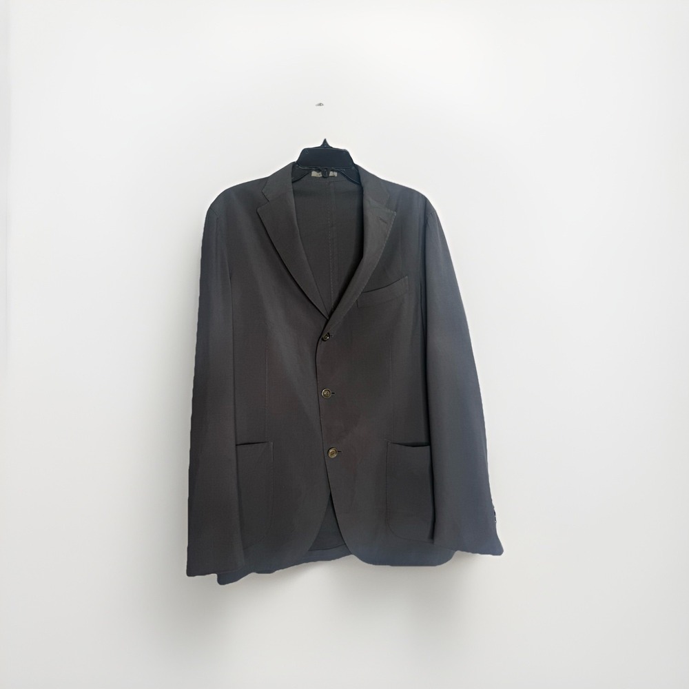 Boglioli K.Jacket Blazer Mens 50 Gray Virgin Wool Italy Sport Coat (Flaw)